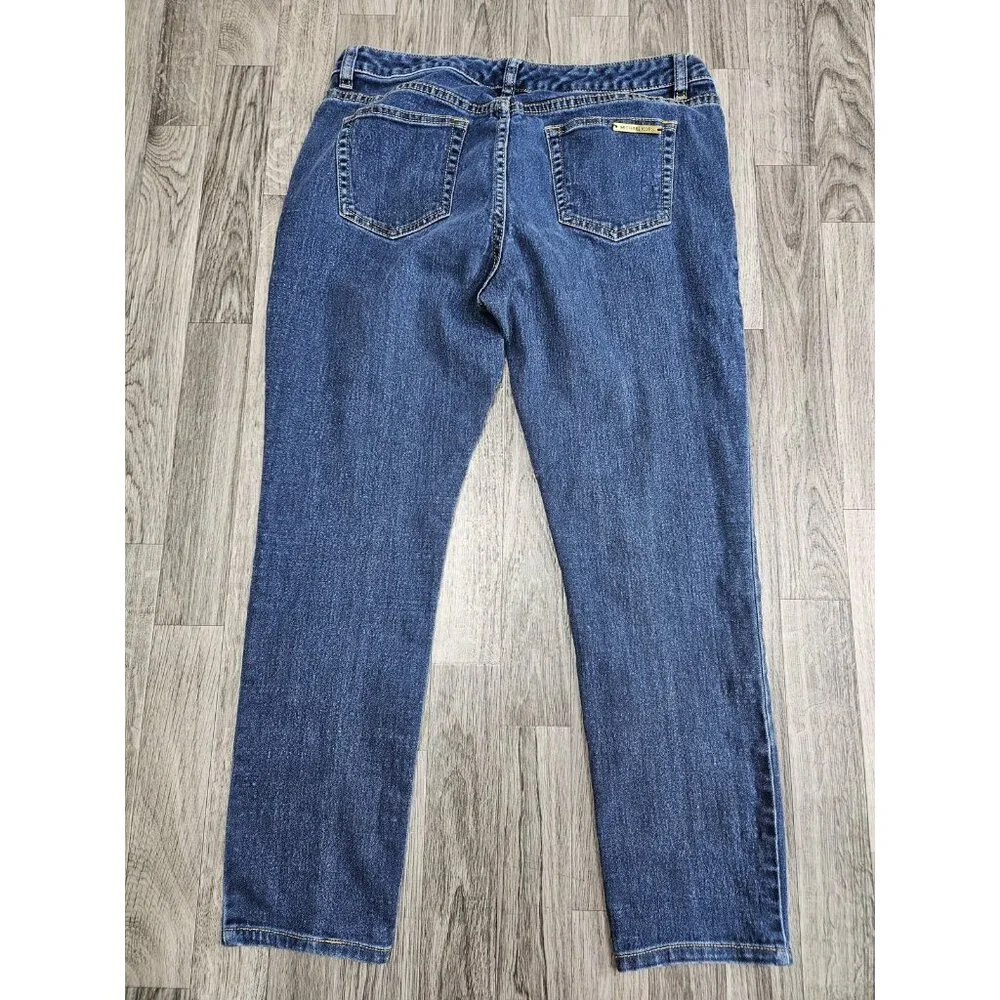 Michael‎ Kors Jeans Womens 10 Blue Skinny Denim Pants Stretch Classic Style